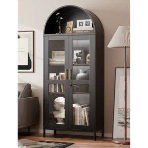 Metal Arched Storage Display Cabinet