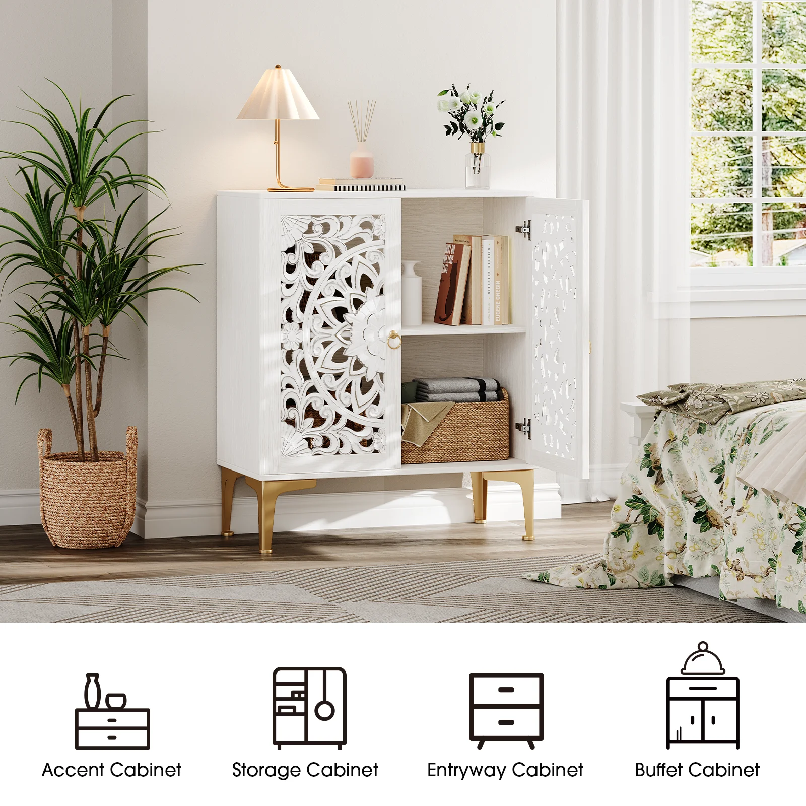 Accent Storage Cabinet with Doors - Image 3